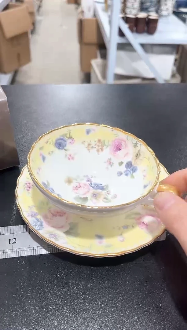 杯子陶（原盒）红茶杯碟咖啡杯碟一套