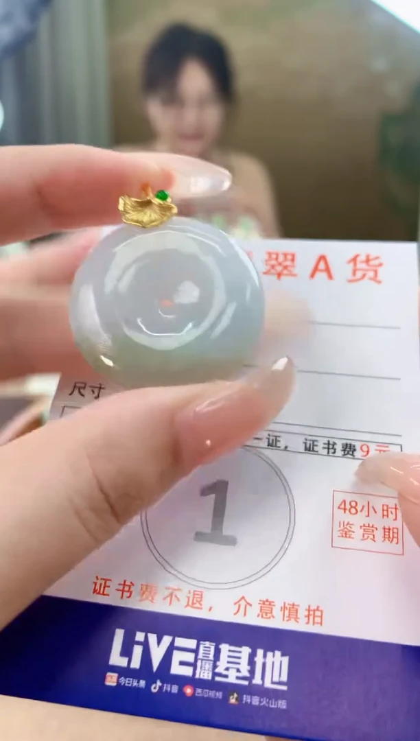 翡翠未镶嵌颈饰天然A货翡翠挂件