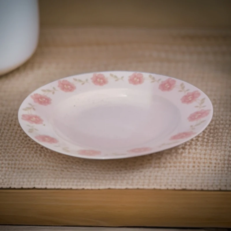 景德镇陶瓷芙蓉花8寸深盘 老款