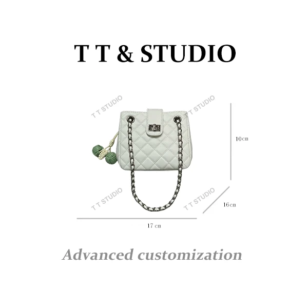 【TT Studio】ZT-D7221-月光白 RAIN.CUN简约腋下斜跨轻奢女包