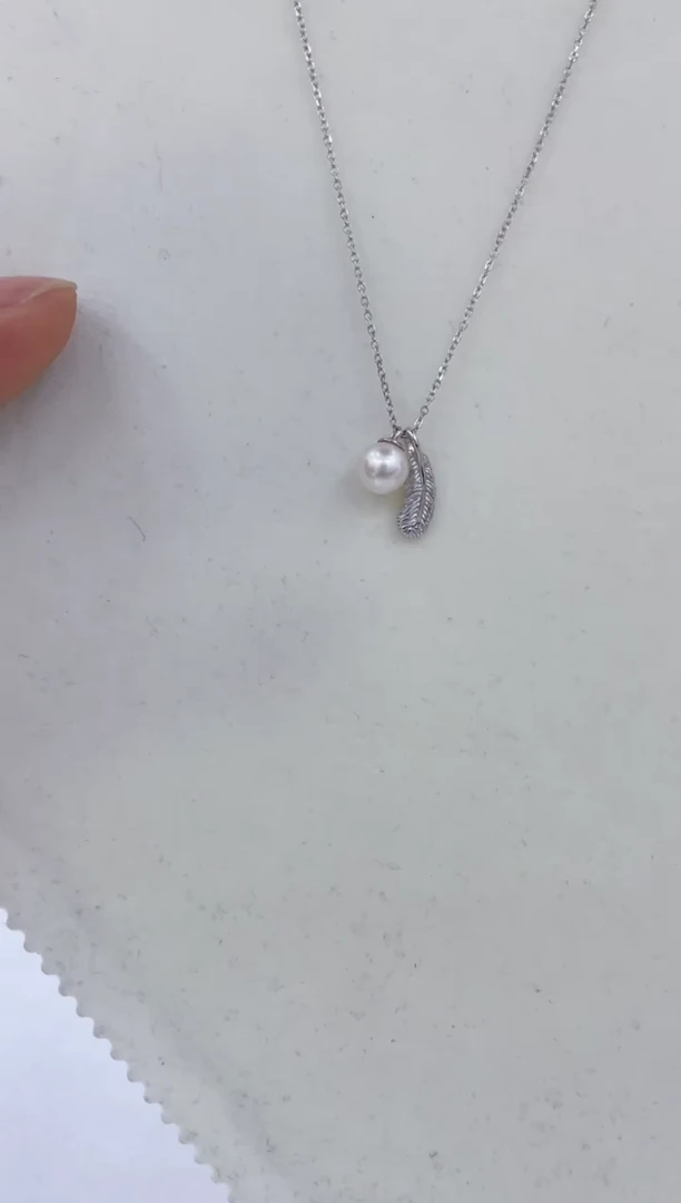 颈饰银S925镶嵌海水珍珠