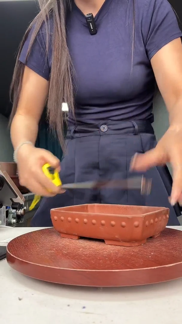 紫砂花盆浅草紫砂花盆