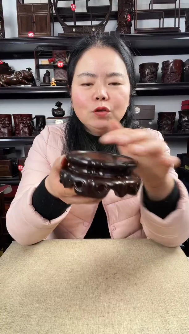 木旋转如意老李红木工艺品