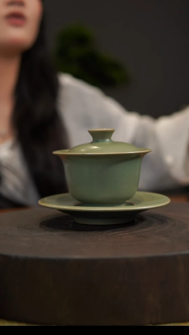 杯子小元宝盖碗 汝州原产地  原矿老釉