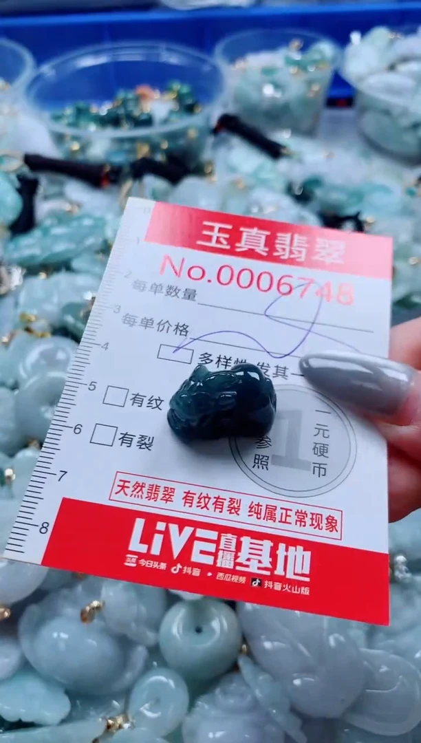 吊坠(不含链)未镶嵌翡翠6748