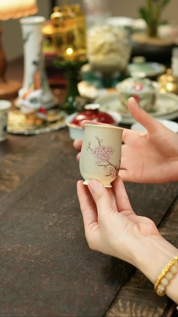 景德镇陶瓷杯碗柴烧多人