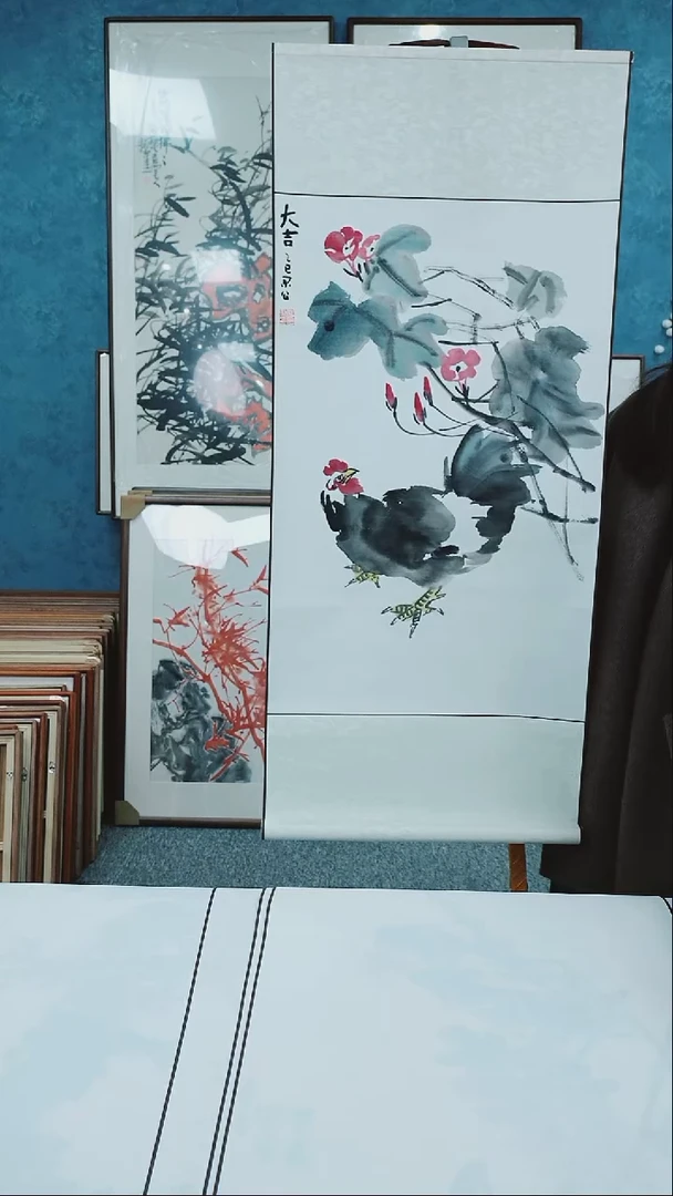 【闪购商品】国画四尺三开本土老师花鸟