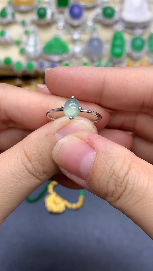 18K金镶嵌戒指翡翠172-中国好珍宝