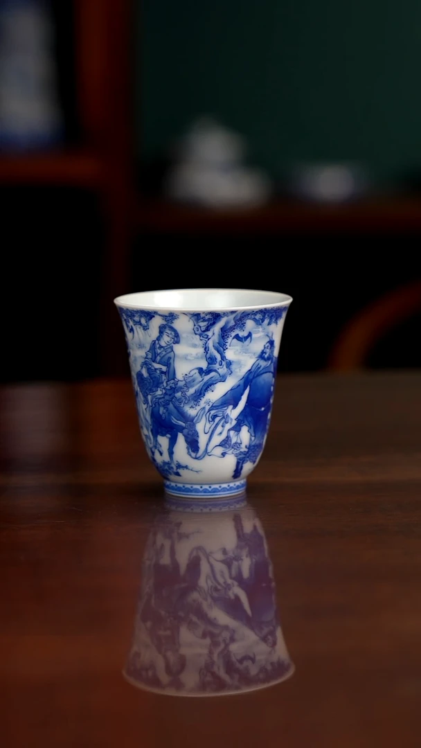 晓竹窑青花钟馗嫁妹