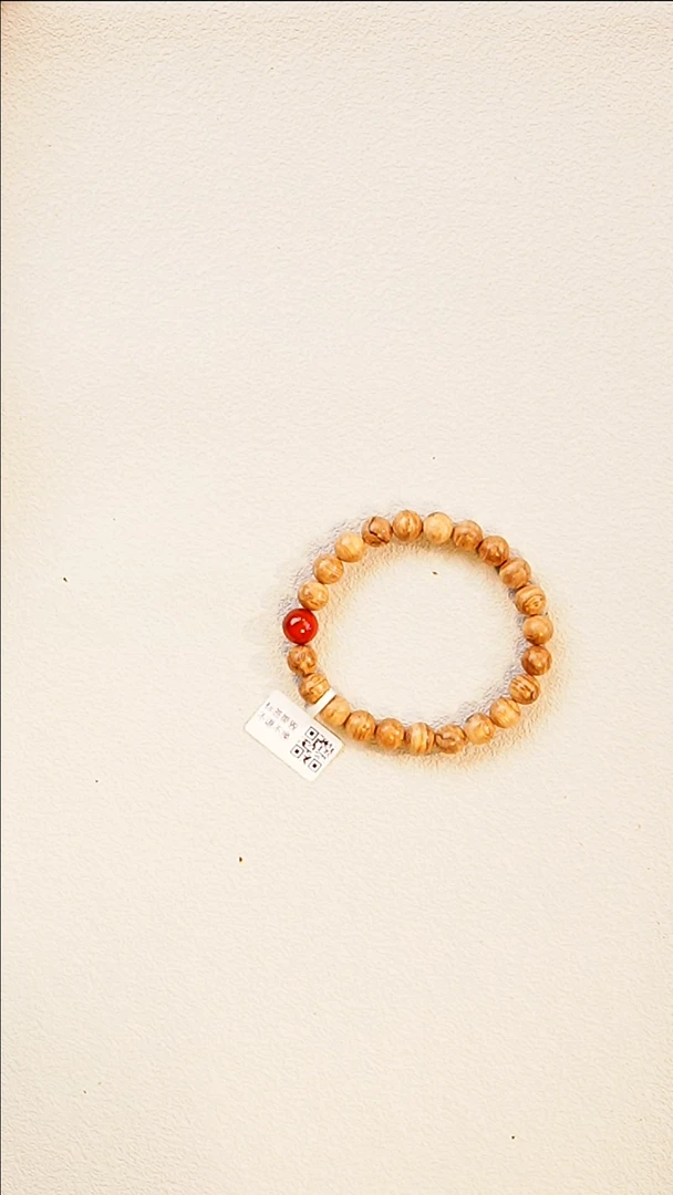 沉香手串天然沉香马泥涝8-9mm圆珠单圈设计款