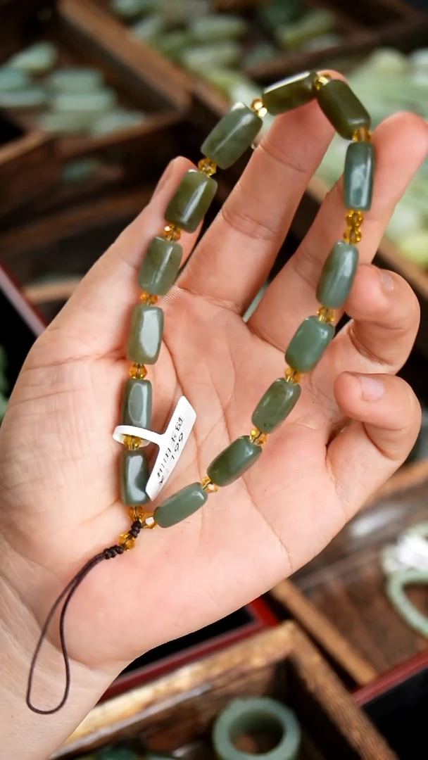 颈饰未镶嵌和田玉手机链001   糖