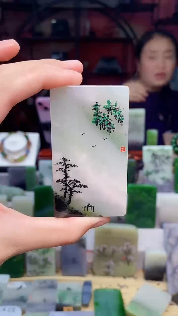 独山玉未镶嵌颈饰100