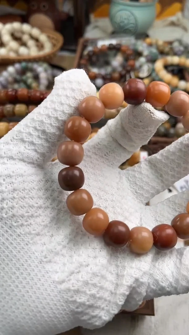 手串菩提根/象牙果云**夕a282 卡14 干磨瑕疵