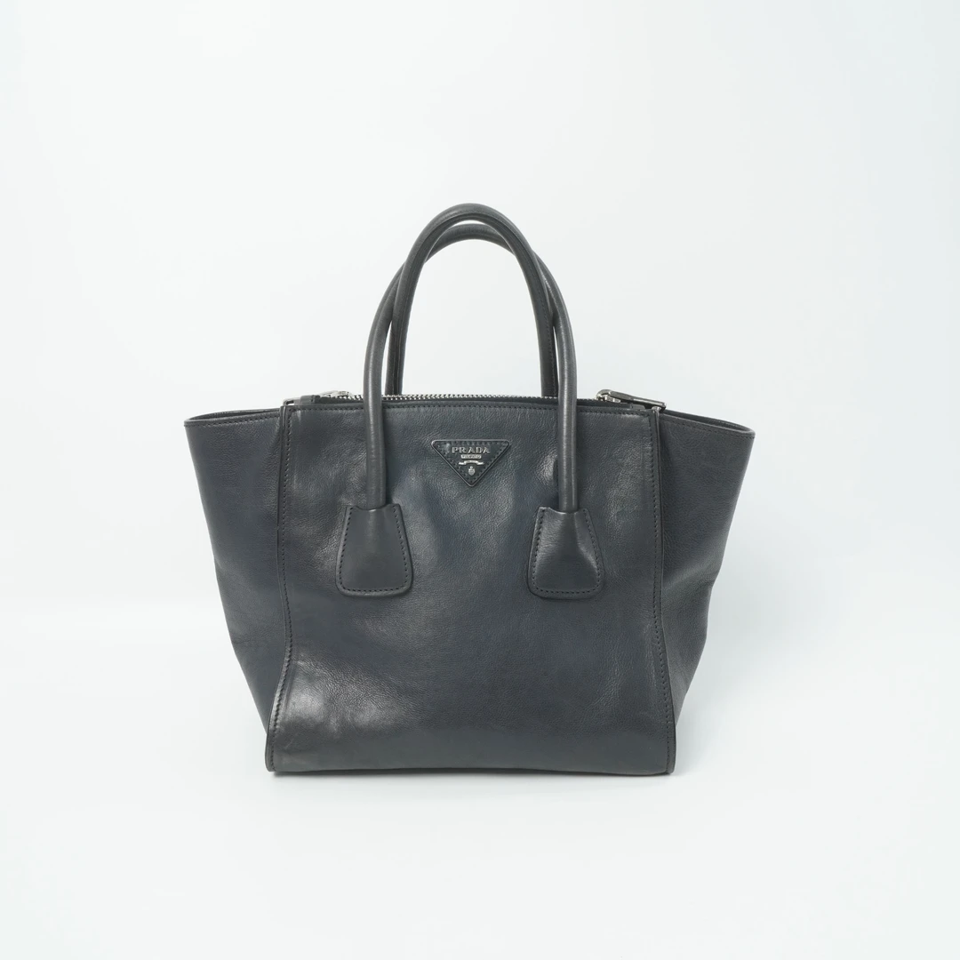 95新 Prada/普拉达 普拉达手提包蓝色/DS014097