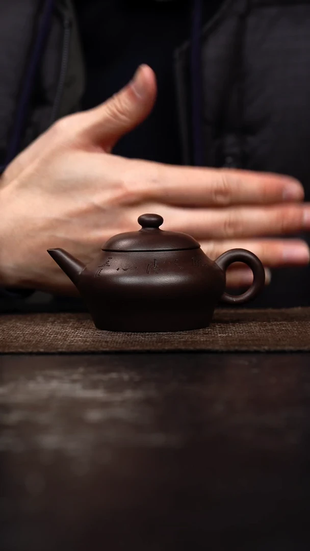 茶壶紫砂原矿手工壶110CC
