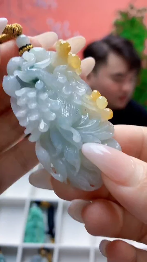 未镶嵌定制翡翠5060ty-毛货挂件168