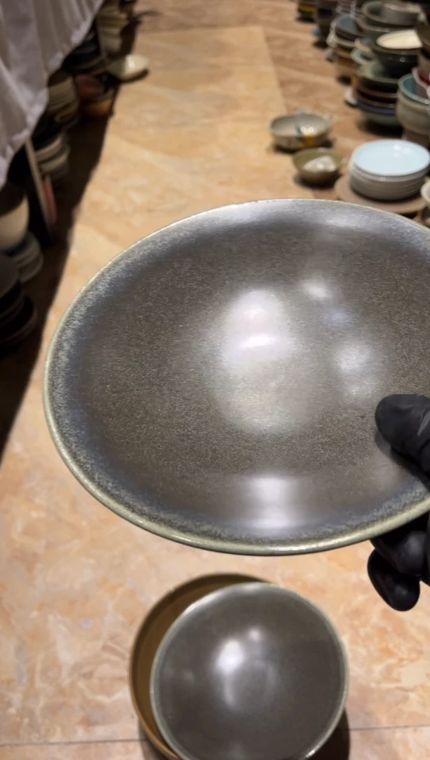 【闪购商品】瓷片439微瑕聚光灯窑变菜盘1只