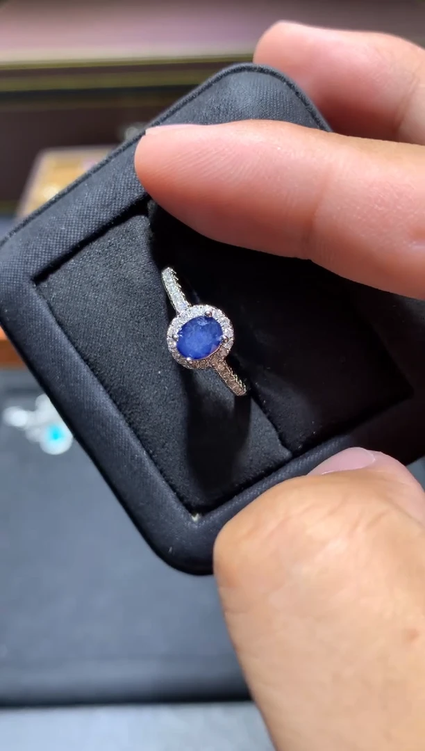 戒指蓝宝石未镶嵌W90【多样性发其一】