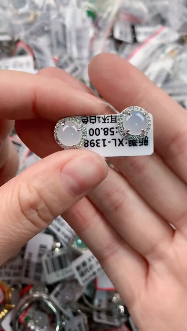 银S925镶嵌戒指翡翠777----10