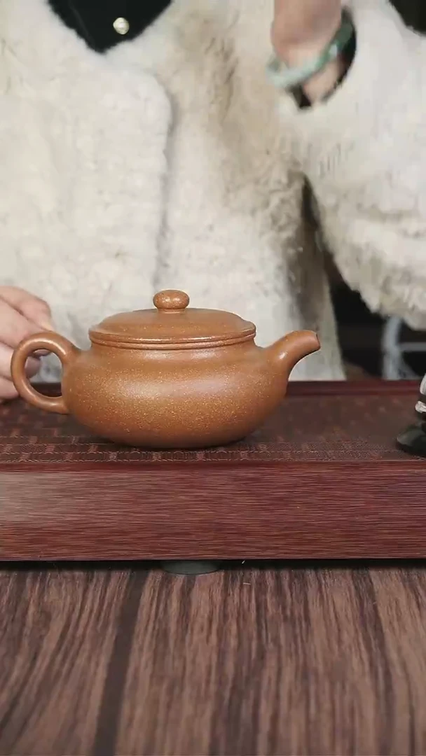 【闪购商品】紫砂茶壶沉香段  扁腹 450cc