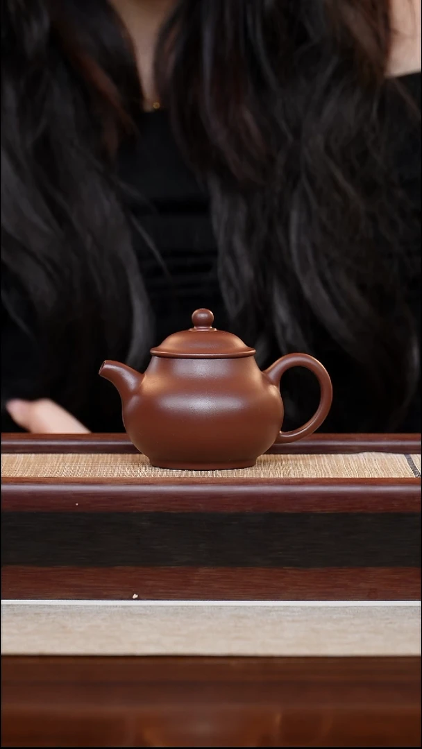 龙血砂潘壶150cc宜兴手工紫砂壶
