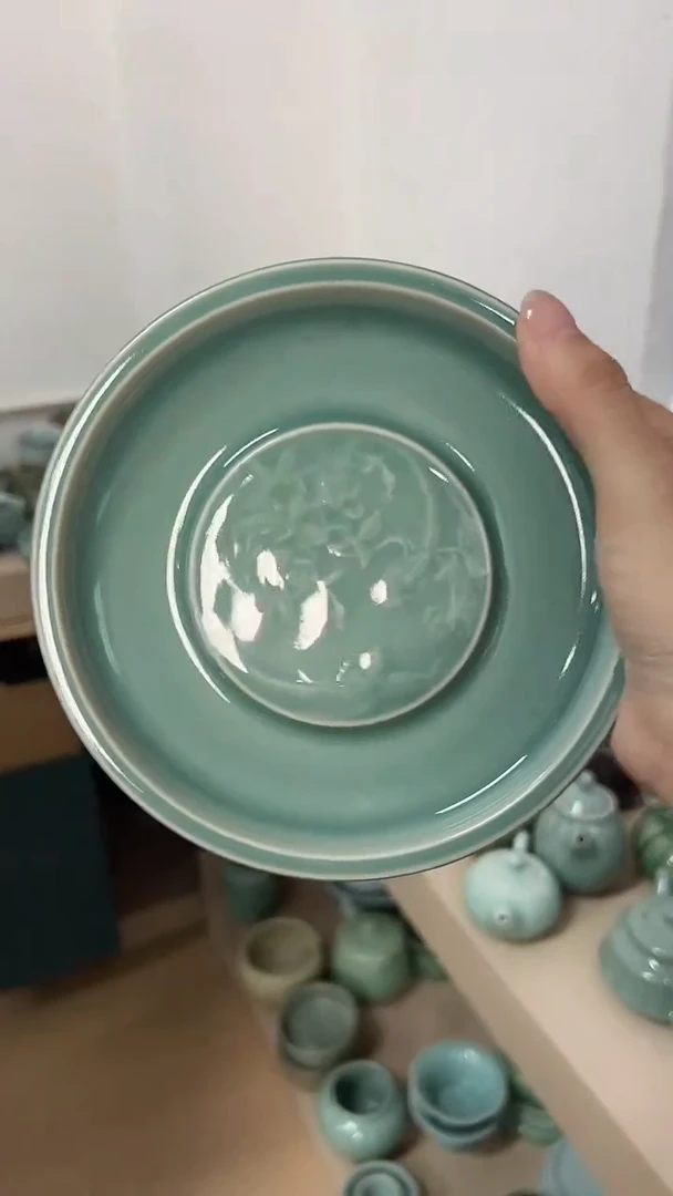 龙泉云间青瓷小米茶器