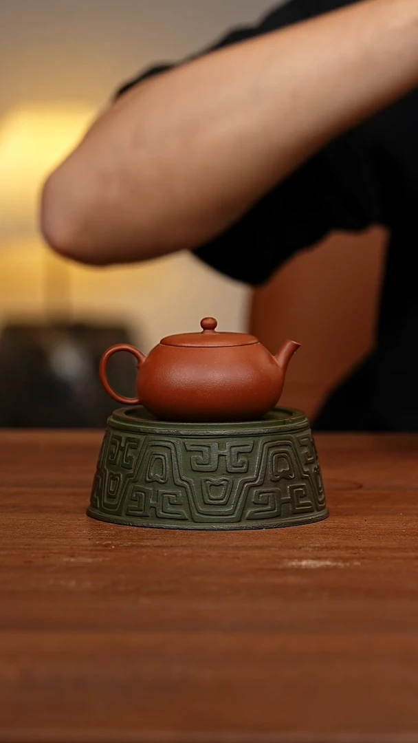 茶壶紫砂莲影壶HST