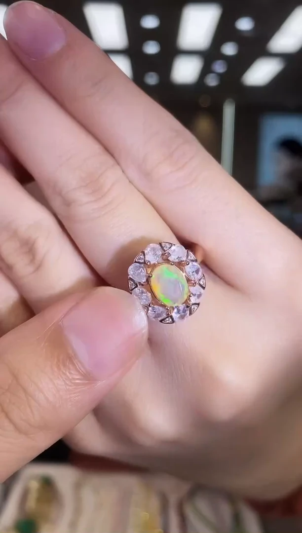 银S925镶嵌欧泊戒指04