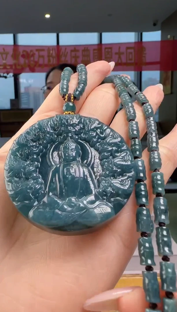 翡翠未镶嵌颈饰多样性发其一YJ@@60B7J03757