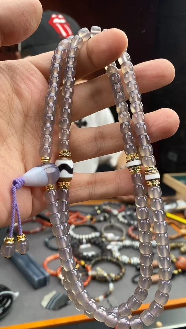 玛瑙/玉髓颈饰未镶嵌-1006-236 多样性发