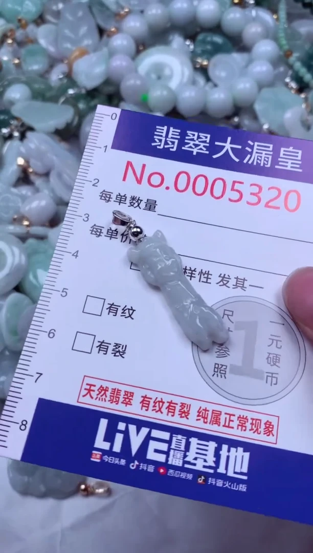 吊坠(不含链)未镶嵌翡翠5320