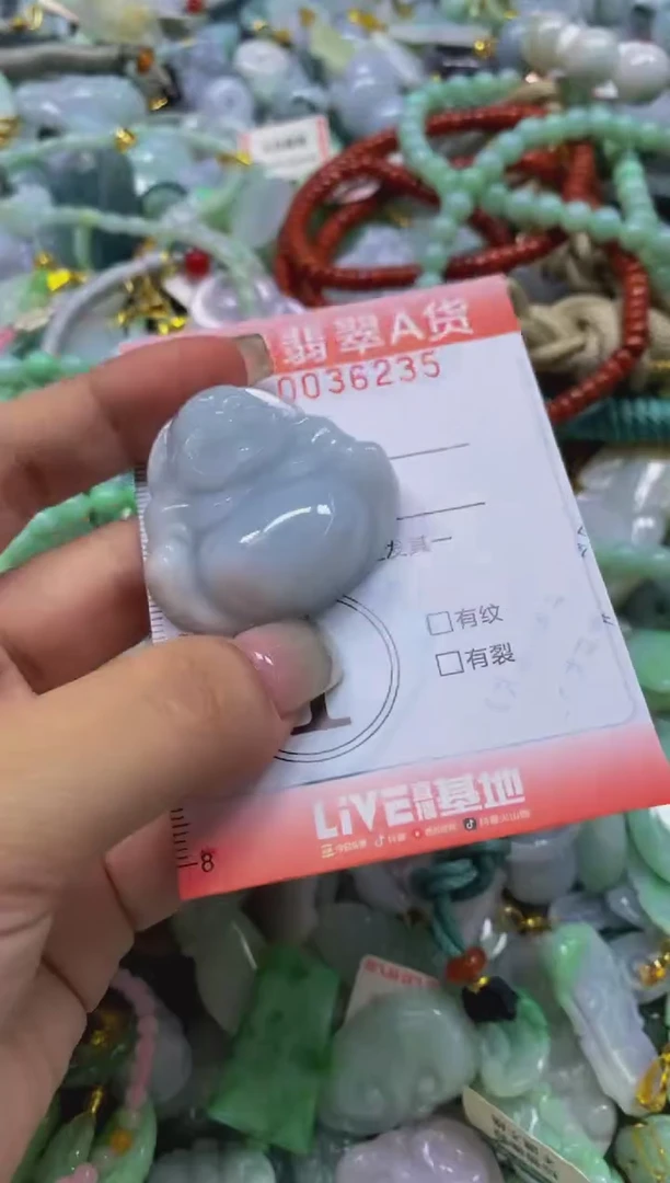 翡翠未镶嵌颈饰闪购0036235