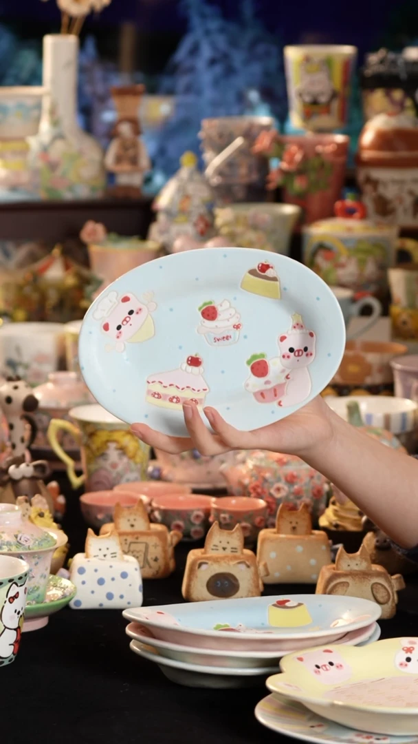 其他陶景德镇釉下彩手绘设计师款陶瓷