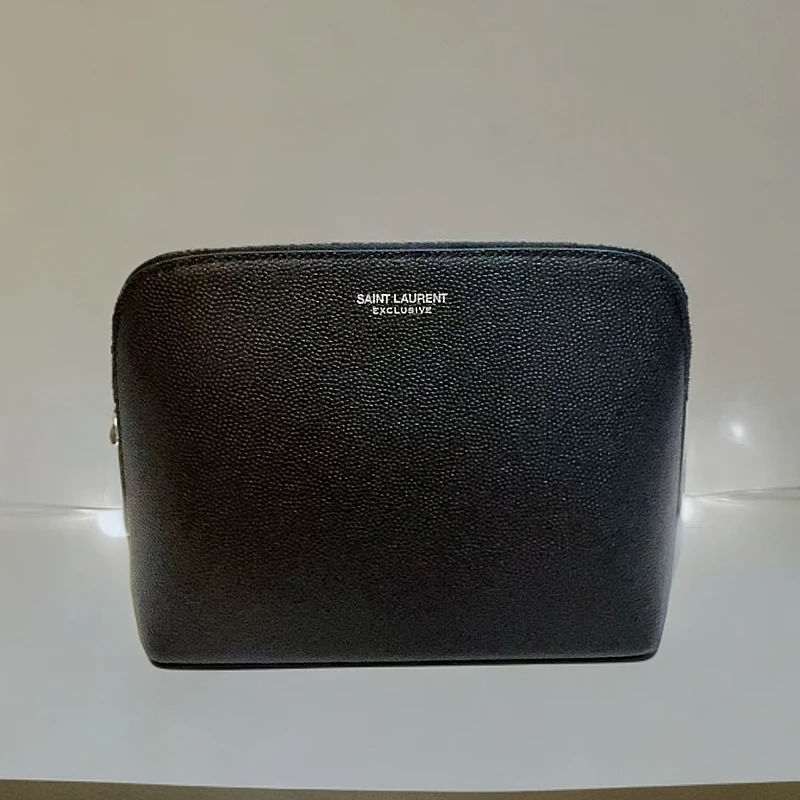 95新 YSL/圣罗兰 黑色化妆包 1170 7905