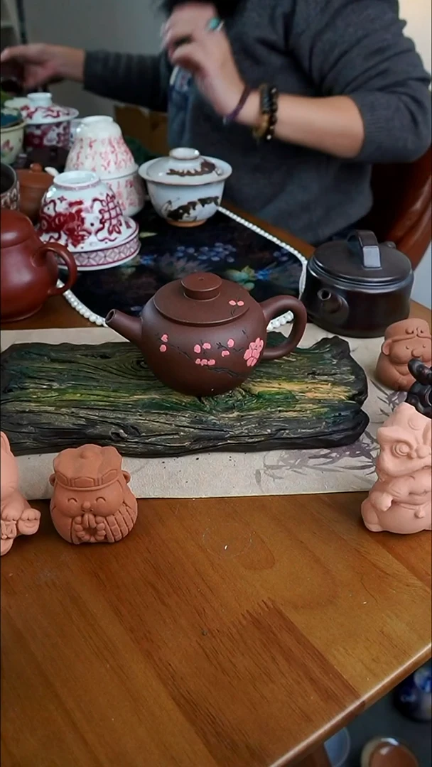 【茶瓷物语】手绘茶壶