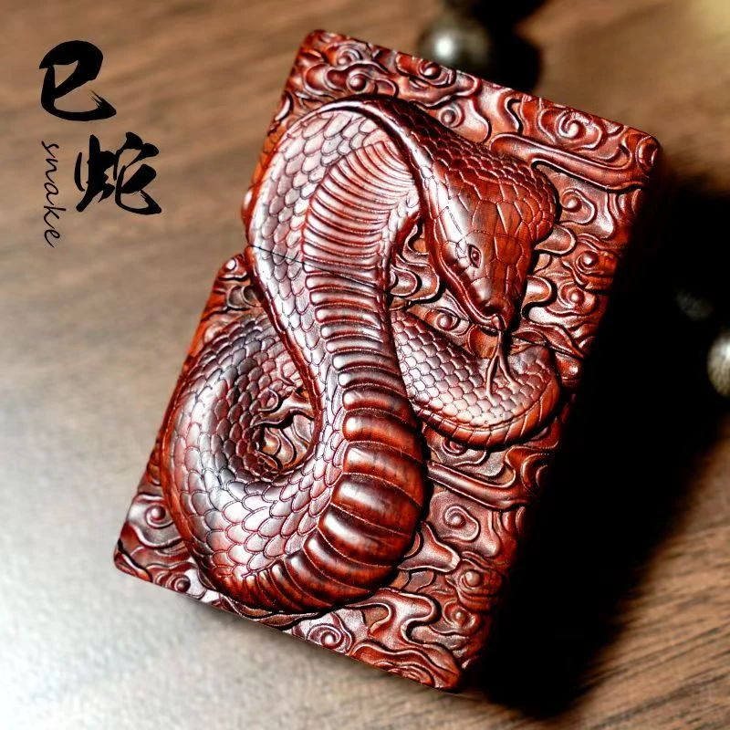 盔甲原木手工煤油打火机个性怀旧中国风经典设计送老公礼物打火机