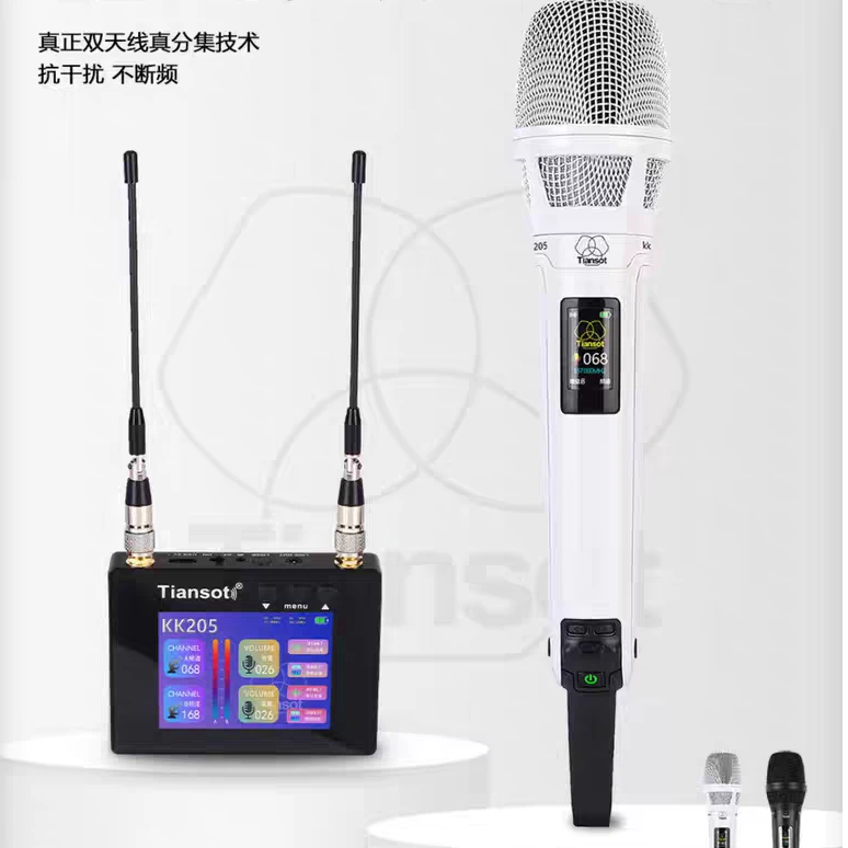 天梭直播专用无线话筒网红主播KK205直播户外舞台可触屏麦克风