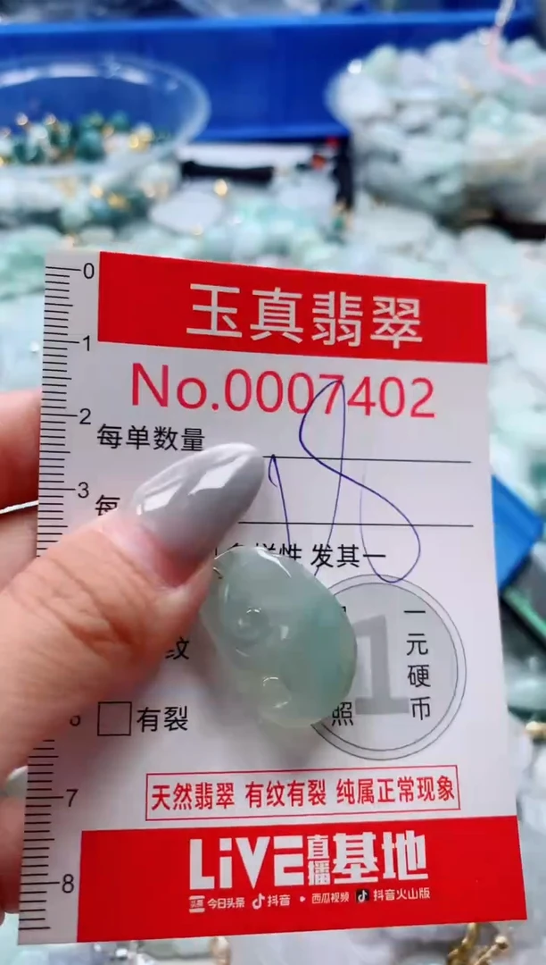 吊坠(不含链)未镶嵌翡翠7402