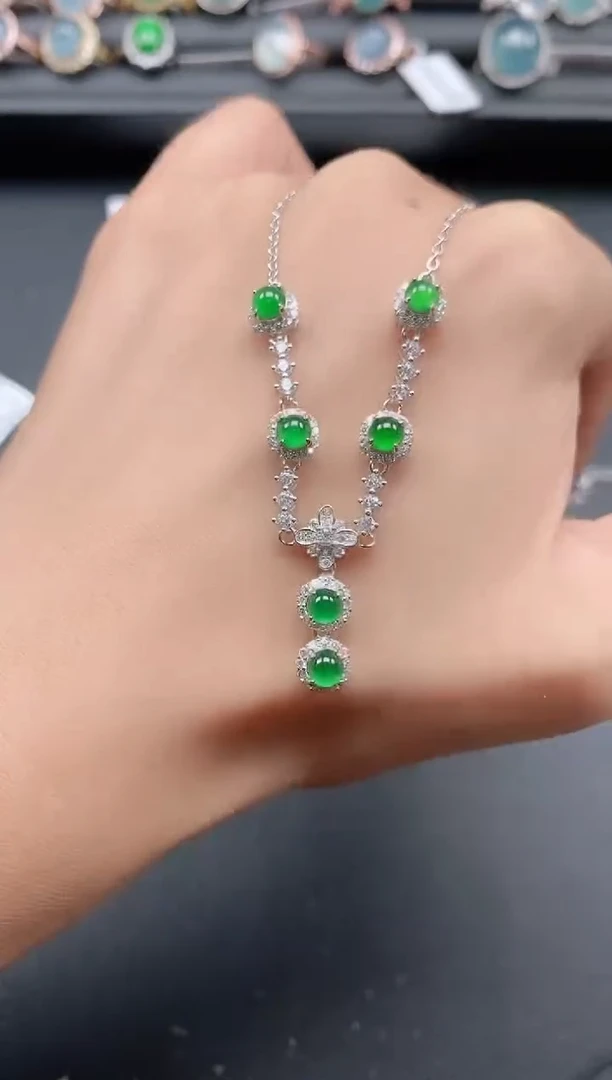 银S925镶嵌戒指翡翠11111