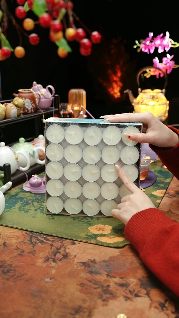 【闪购商品】植物蜡烛4小时100颗茶蜡烛