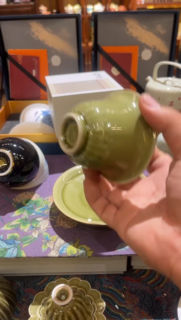 余甘两才盖碗茶具茶具