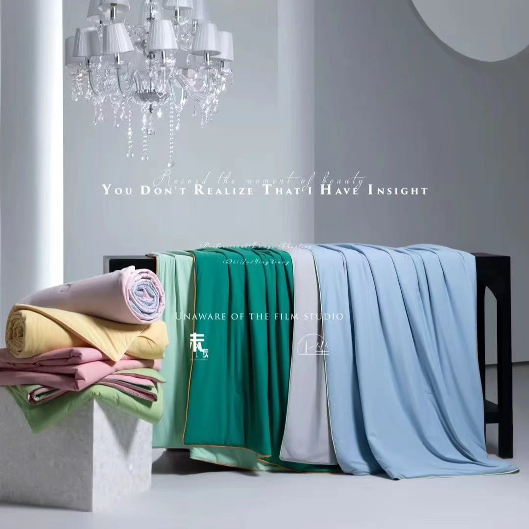 双面锦氨50%大豆冰感凉爽鸭夏被薄被夏凉被雪糕被空调被薄被子