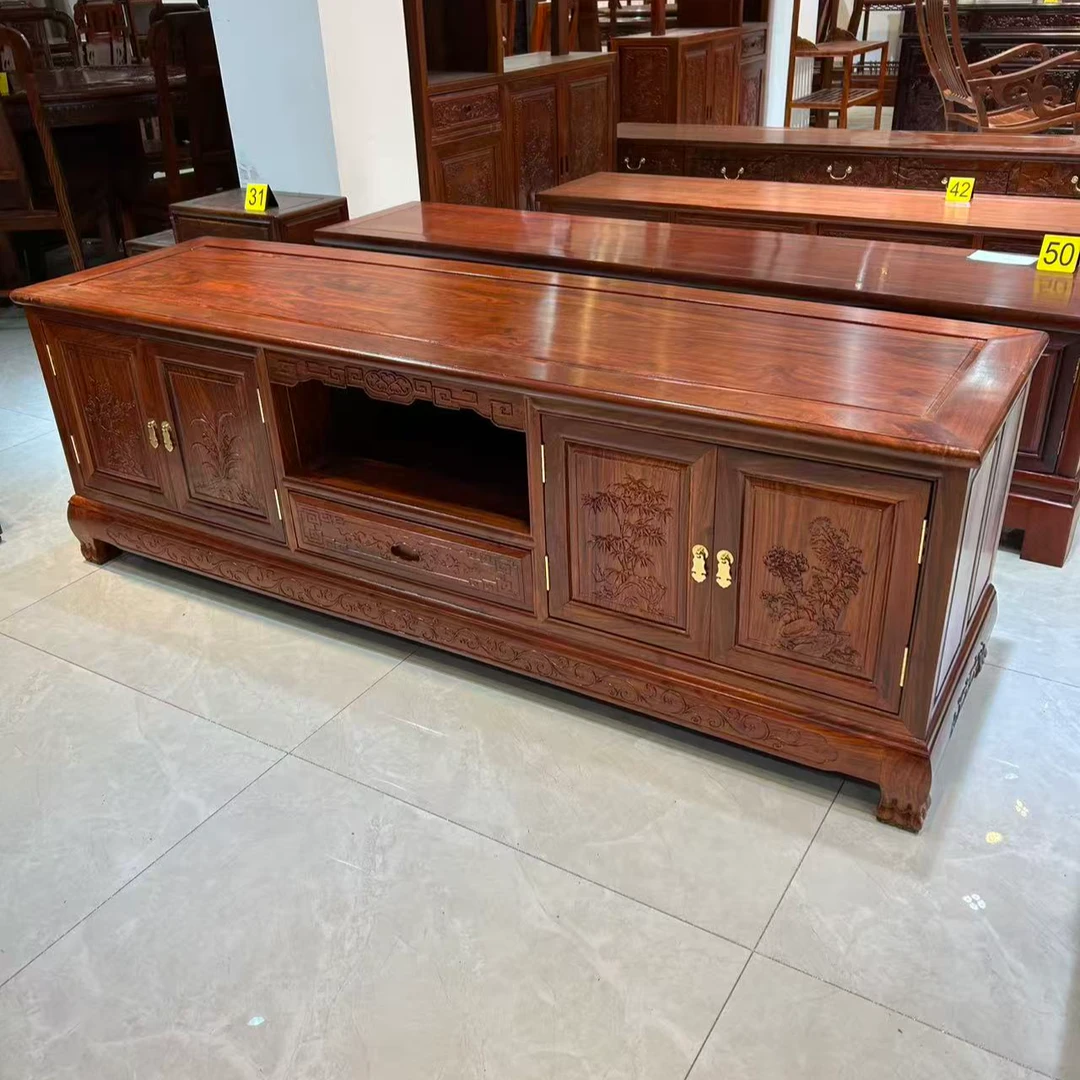 1.8米国标红木刺猬紫檀电视柜储物柜家具