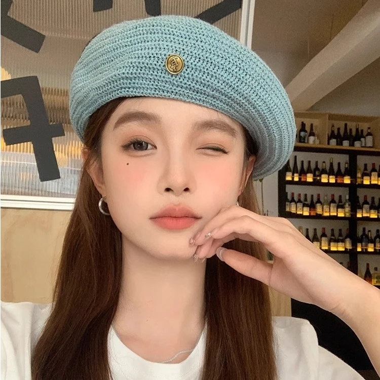 夏季百搭街头风四季通用女贝雷帽帽子透气遮阳日系百搭复古欧若风