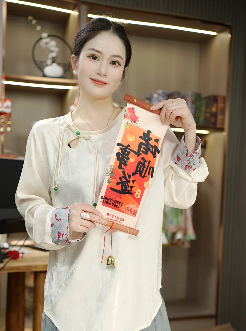 【伯虎说2801】打底*新款气质百搭新中式时尚上衣