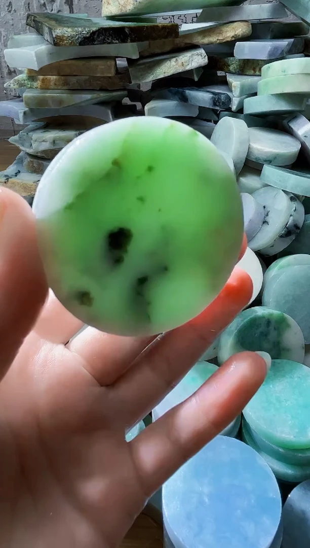 裸石翡翠天然翡翠A货古 南 163