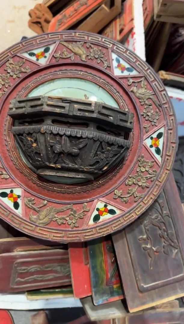 香榧木雕***力老木雕老物件