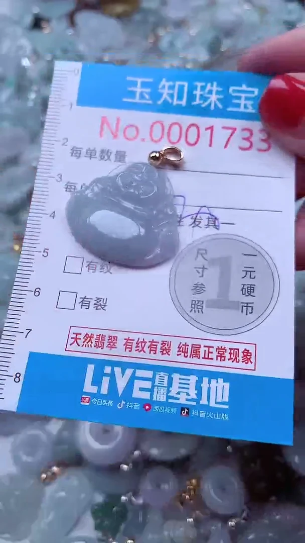 吊坠(不含链)未镶嵌翡翠1733