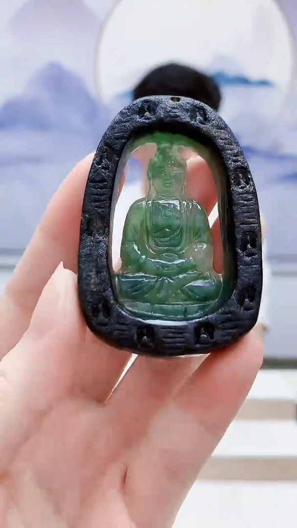 未镶嵌定制翡翠4917ry-毛货挂件86