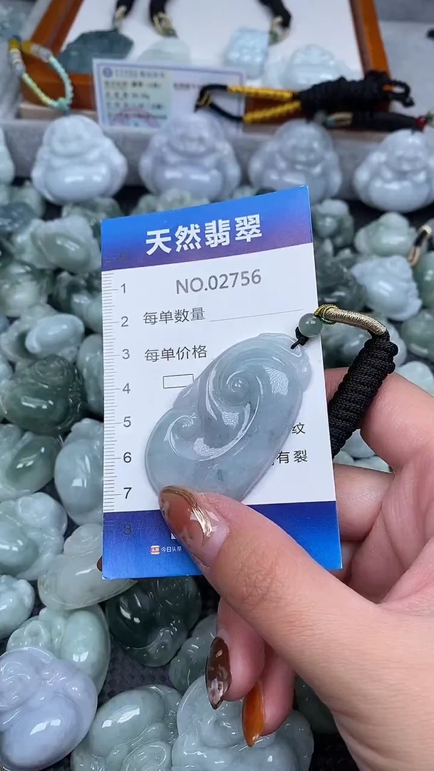 颈饰未镶嵌翡翠纯天然A货翡翠2756